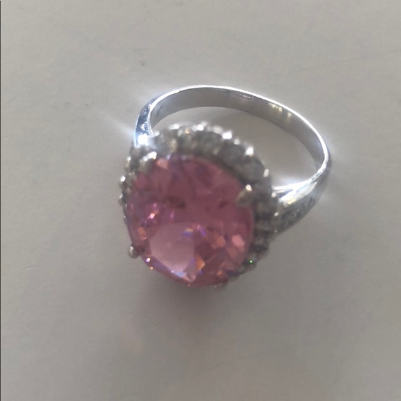 Jackie Kennedy Kunzite Sterling Silver Ring Size 8 - Picture 4 of 8